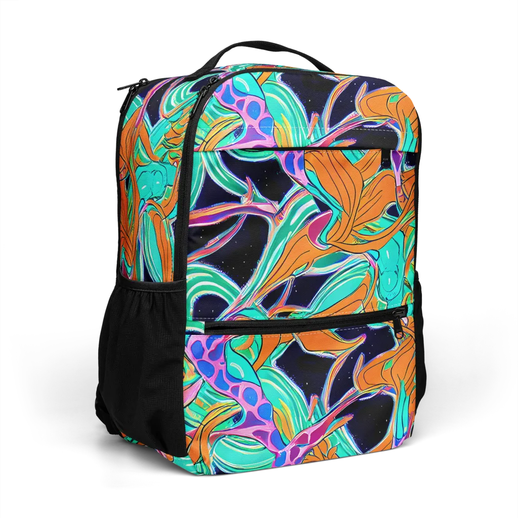 Orbiting Leaves on Utility Backpack — Right Front