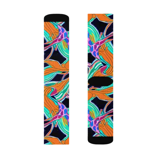 Orbiting Leaves on a Socks