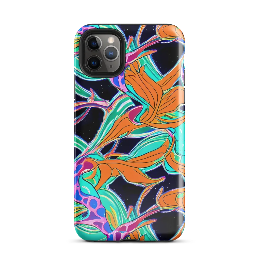 Orbiting Leaves on Tough Case for iPhone® — Front