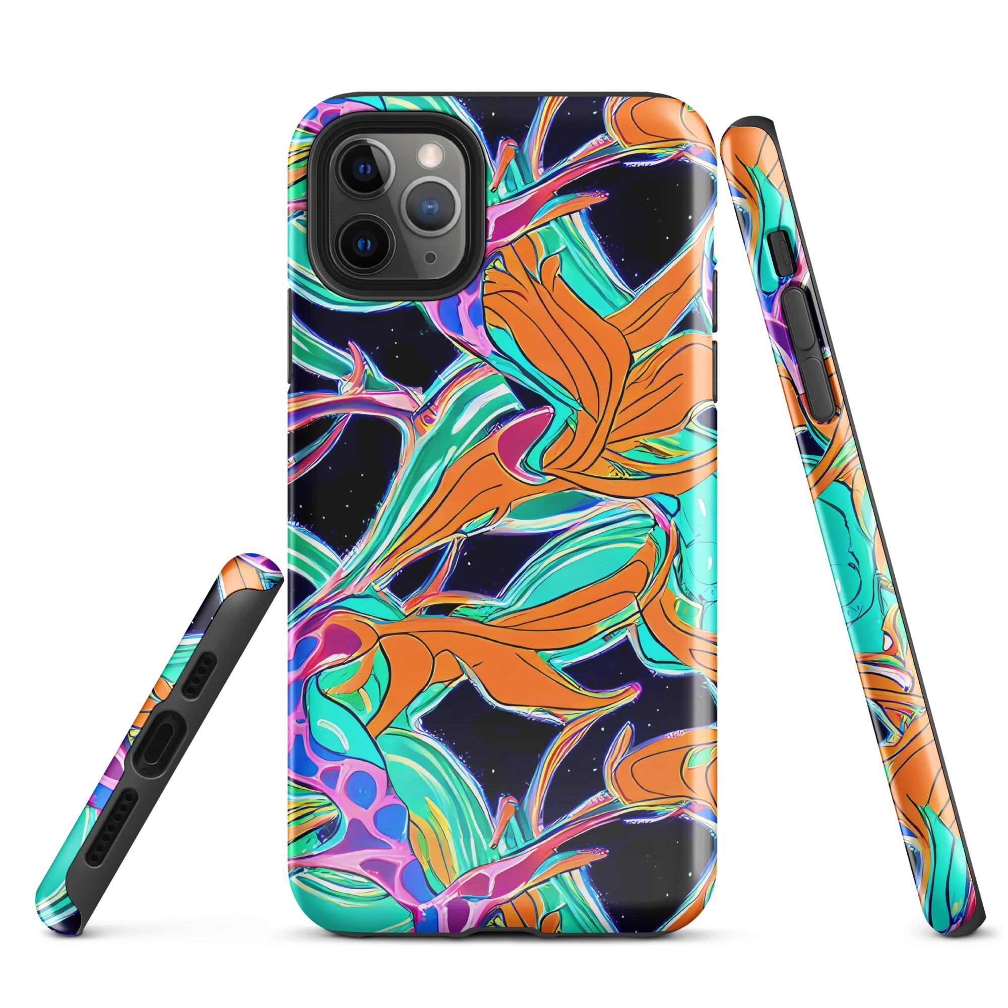 Orbiting Leaves on Tough Case for iPhone® — Front