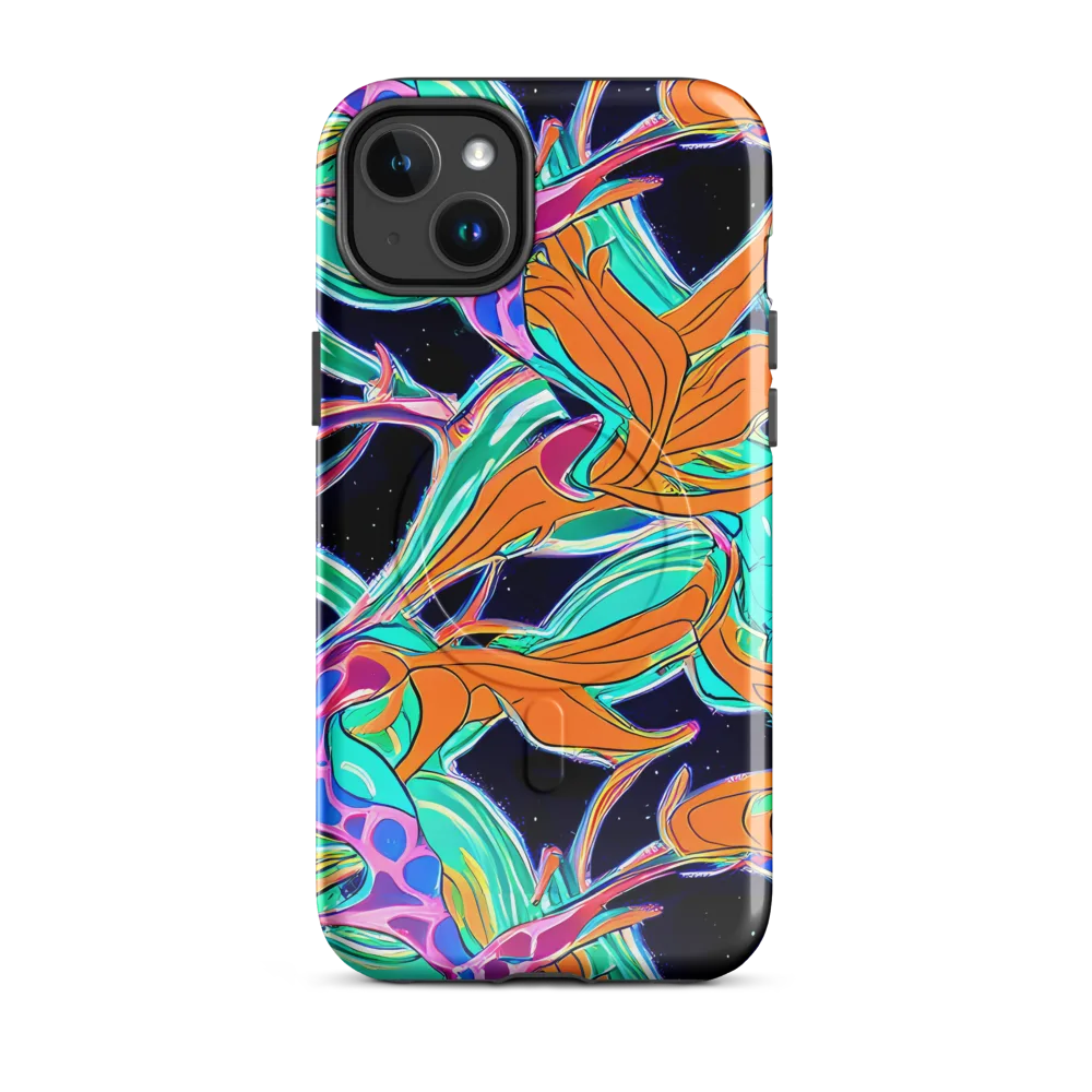 Orbiting Leaves on MagSafe Tough Case for iPhone® — Front