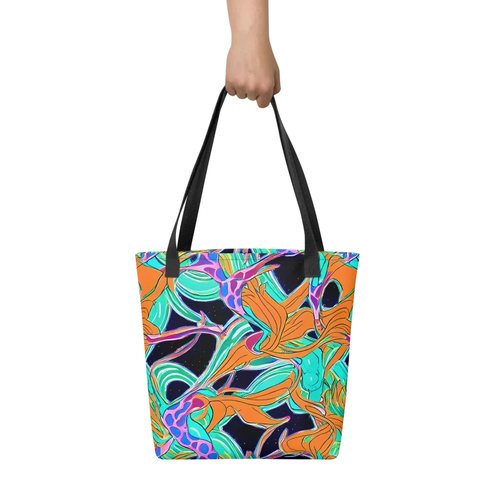 Orbiting Leaves on Tote Bag — Front