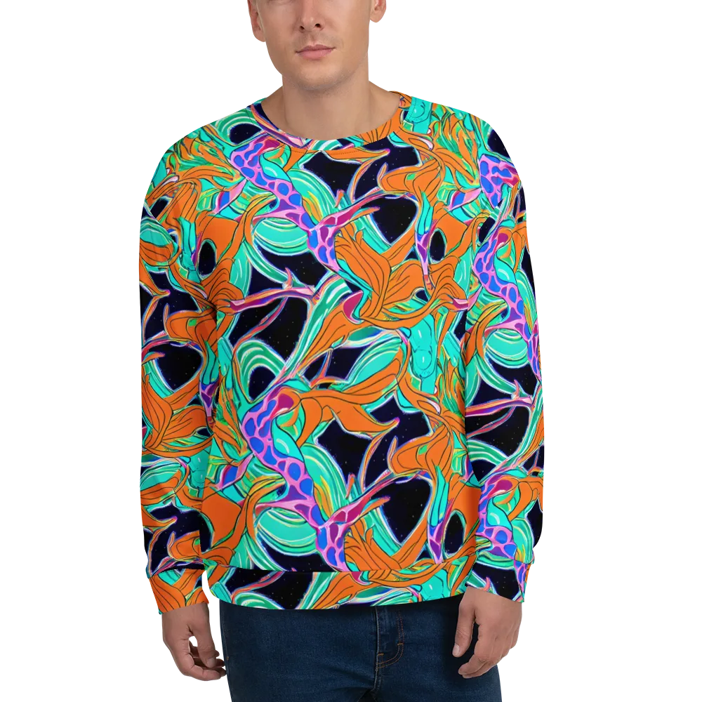 Orbiting Leaves on Sweatshirt — Front