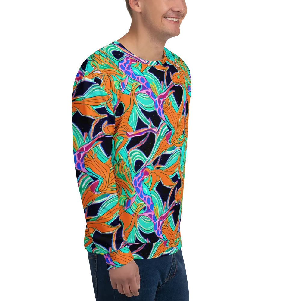 Orbiting Leaves on Sweatshirt — Right Front