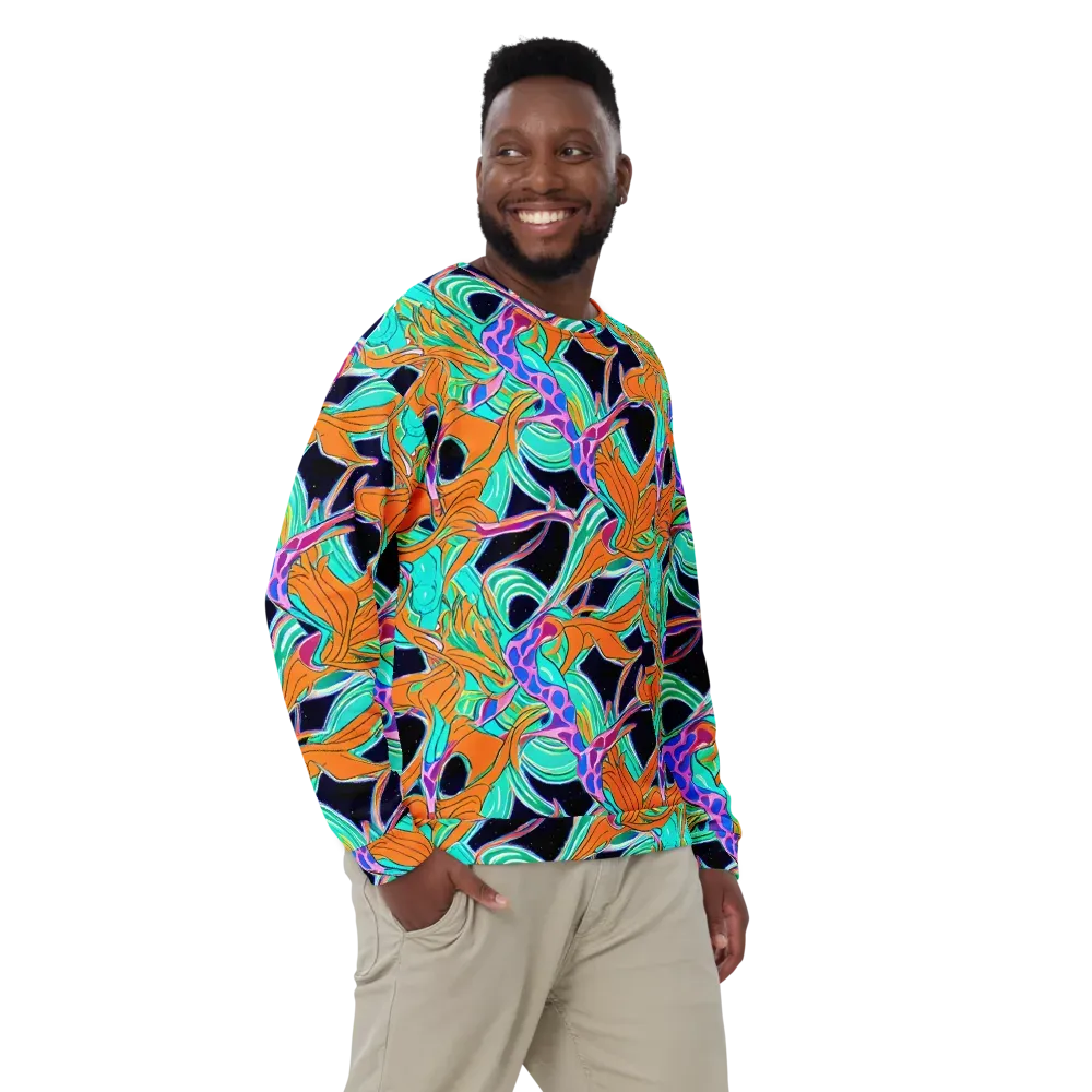 Orbiting Leaves on Sweatshirt — Front