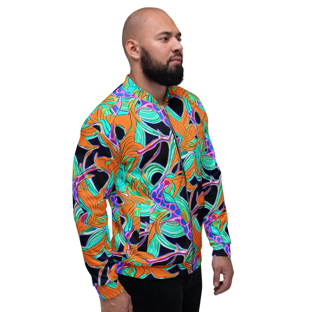 Orbiting Leaves on Bomber Jacket — Right