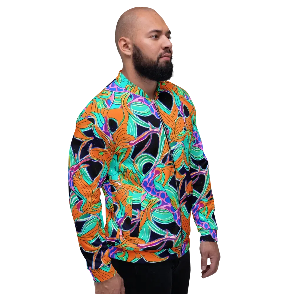Orbiting Leaves on Bomber Jacket — Right