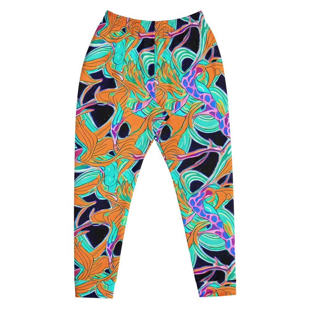 Orbiting Leaves on Men's Joggers — Front