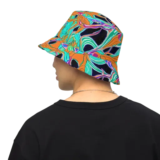 Orbiting Leaves on a Reversible Bucket Hat