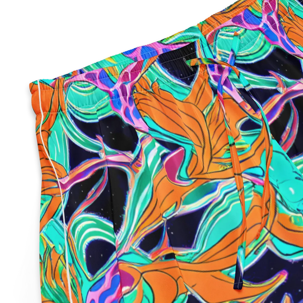 Orbiting Leaves on Women's Pajama Shorts — Product details