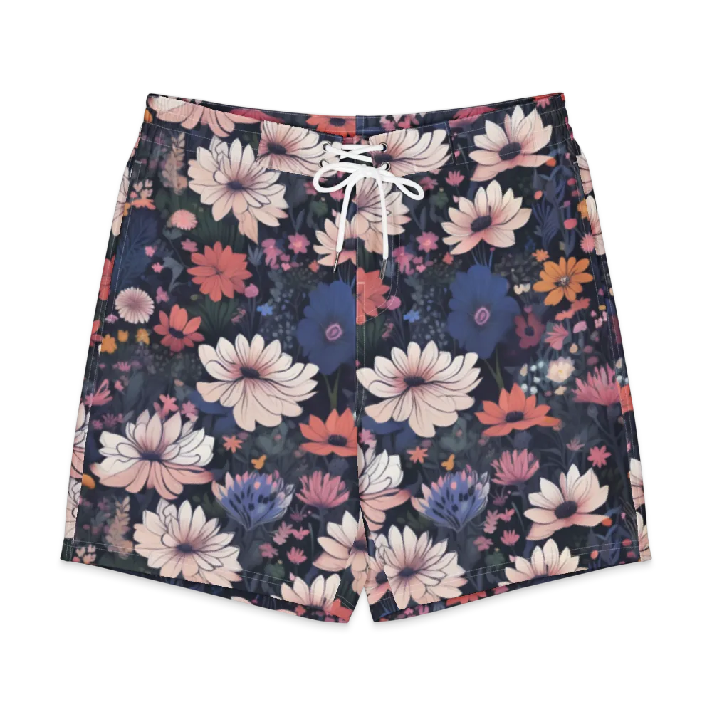 Moonlit Meadow on Men's Board Shorts — Front