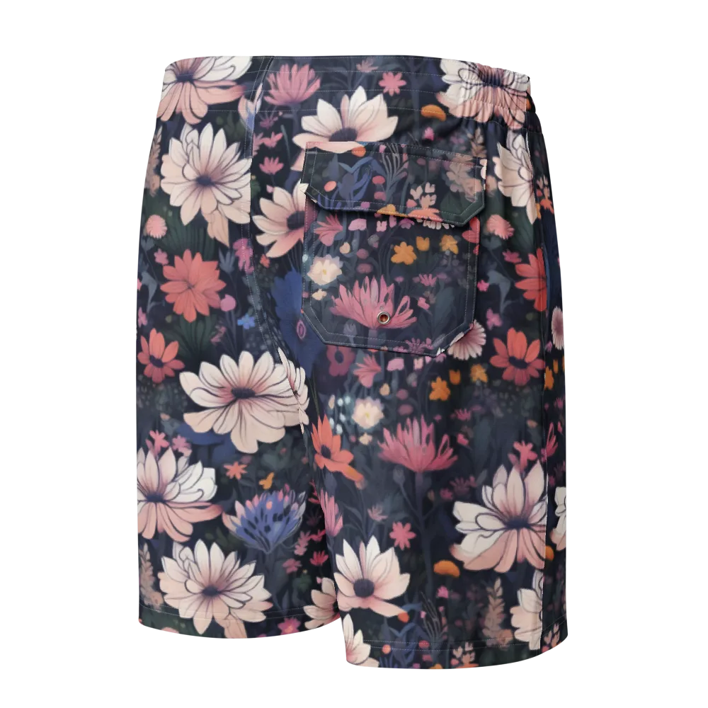 Moonlit Meadow on Men's Board Shorts — Back
