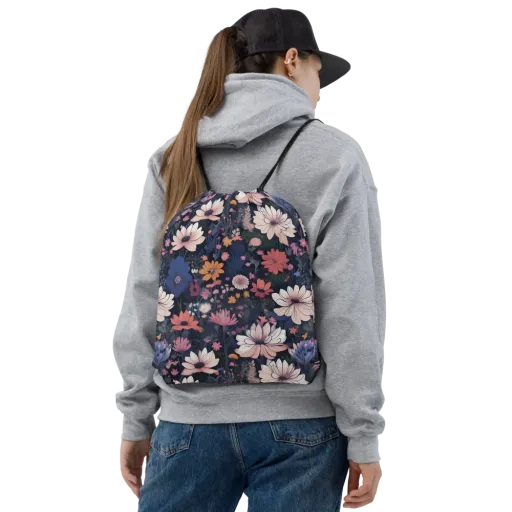 Moonlit Meadow on a Drawstring Bag