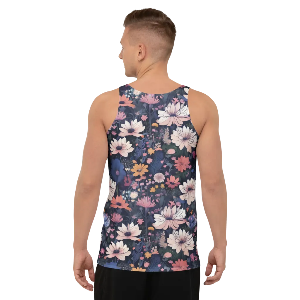 Moonlit Meadow on Men's Tank Top — Back