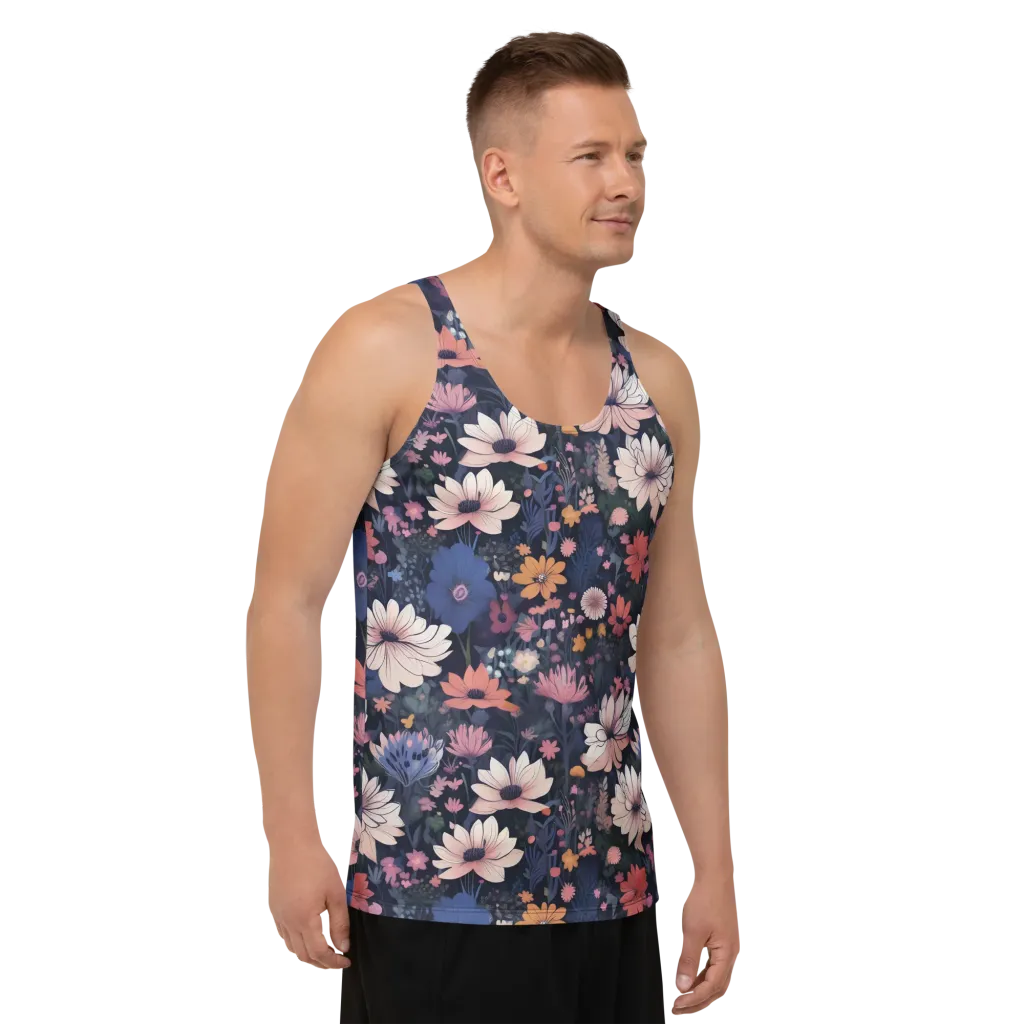 Moonlit Meadow on Men's Tank Top — Right Front