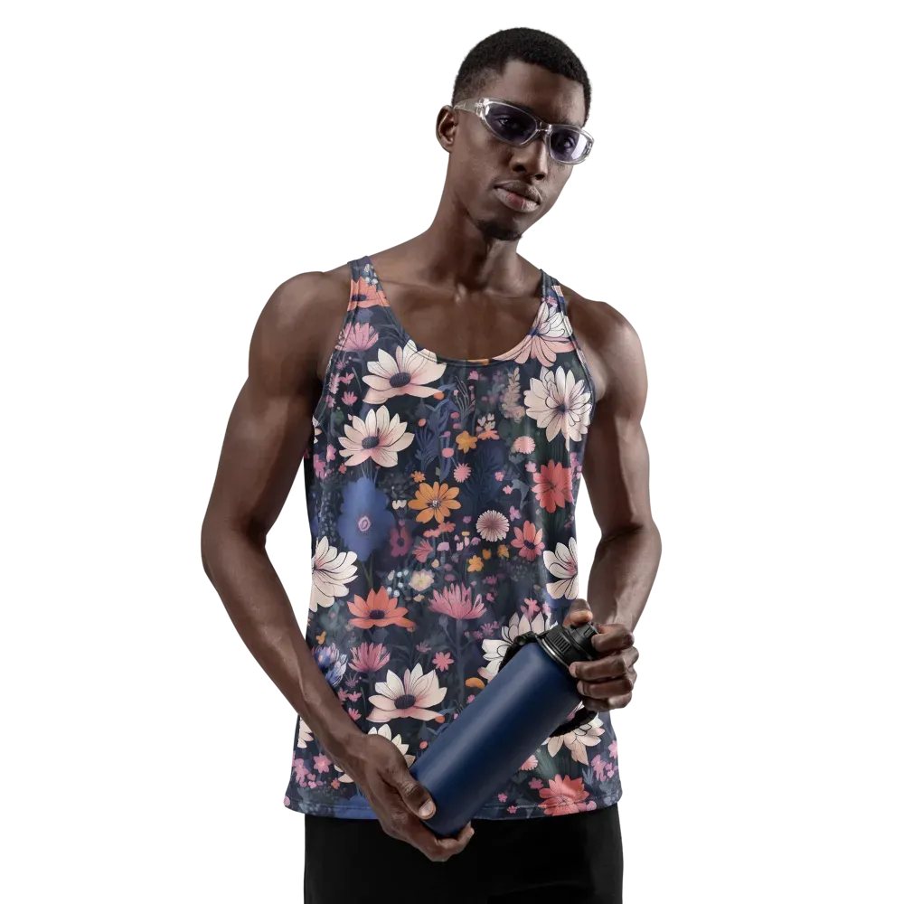 Moonlit Meadow on Men's Tank Top — Front