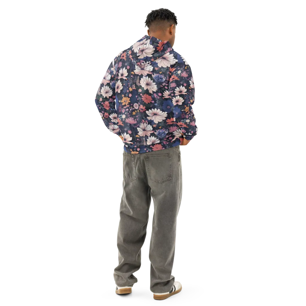 Moonlit Meadow on Cotton Hoodie — Back