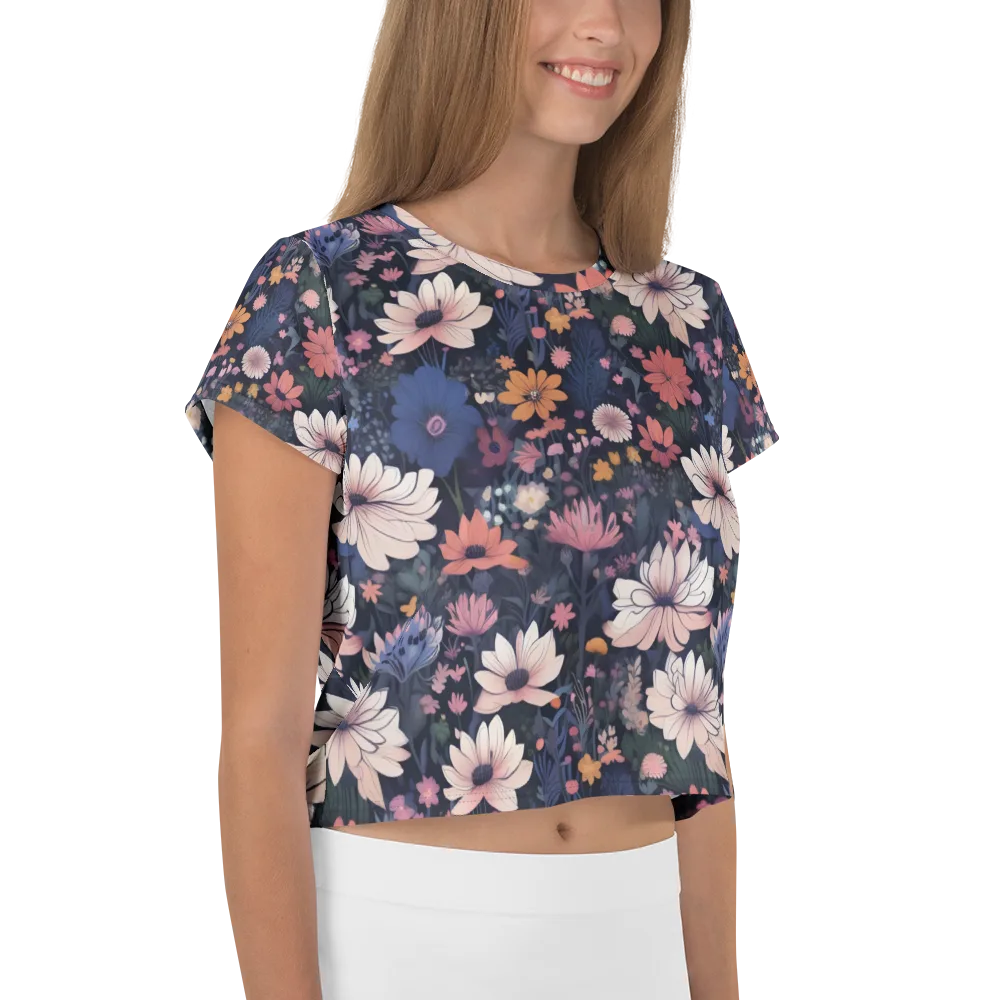 Moonlit Meadow on Crop Tee — Right