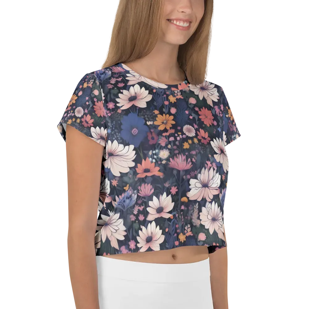 Moonlit Meadow on Crop Tee — Right