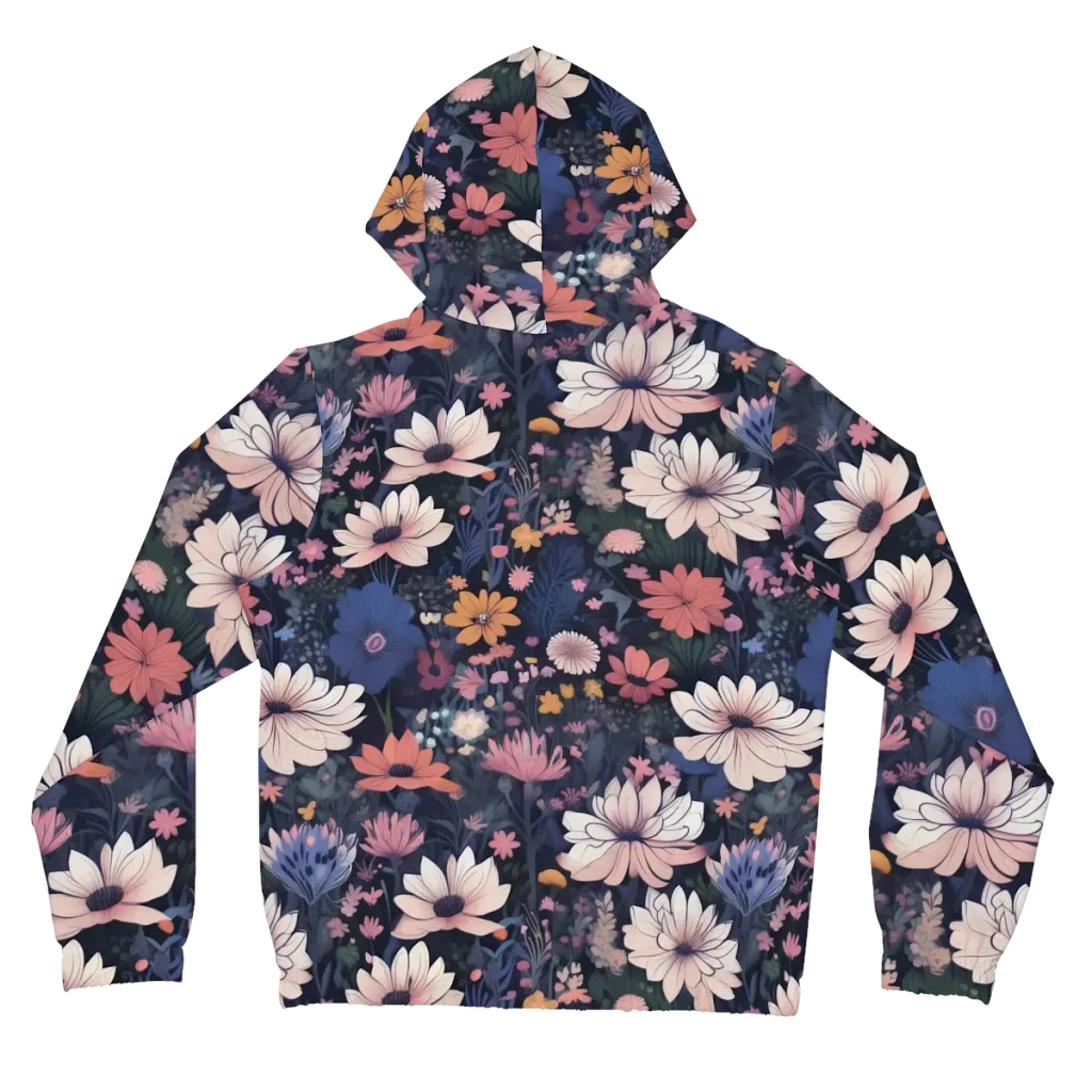 Moonlit Meadow on Women's Full-Zip Hoodie — Back