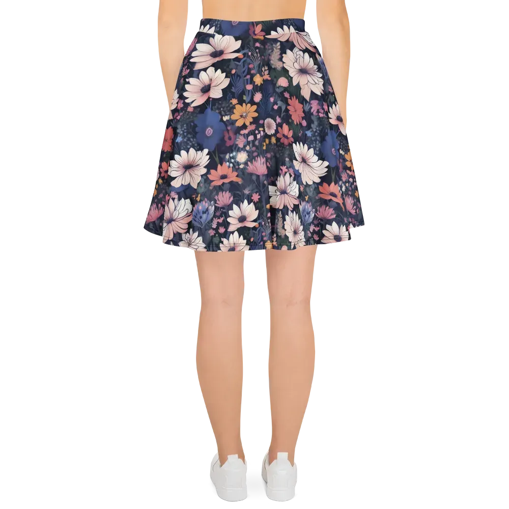 Moonlit Meadow on Skater Skirt — Back