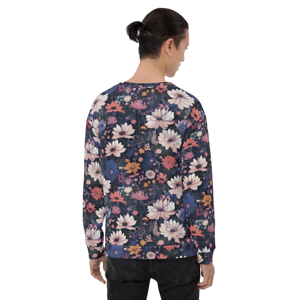 Moonlit Meadow on Sweatshirt — Back