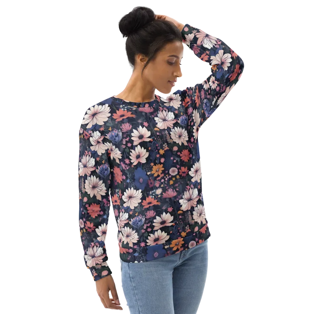 Moonlit Meadow on Sweatshirt — Right Front