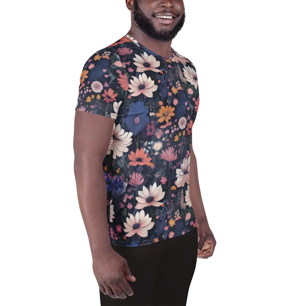 Moonlit Meadow on Men's Athletic T-Shirt — Right