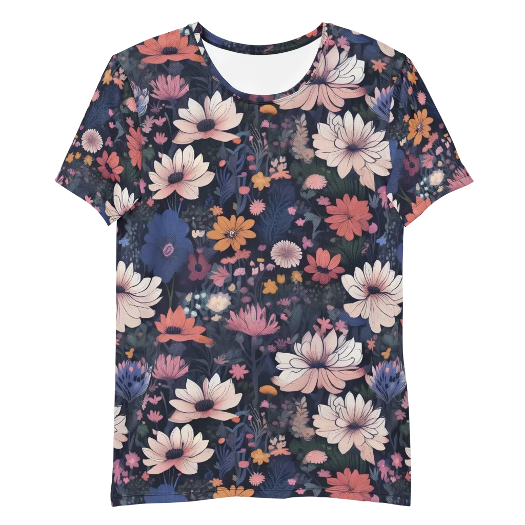 Moonlit Meadow on Men's Athletic T-Shirt — Front