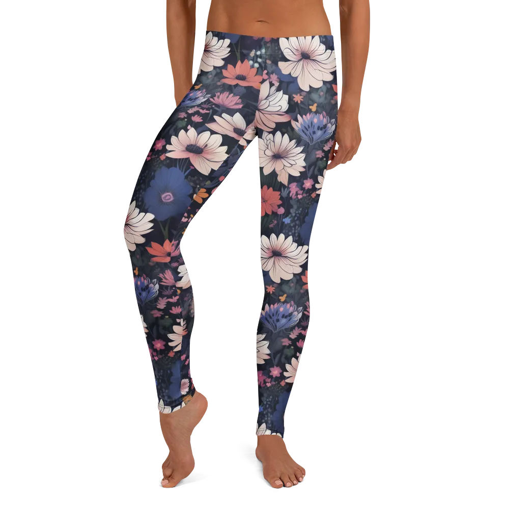 Moonlit Meadow on Leggings — Front