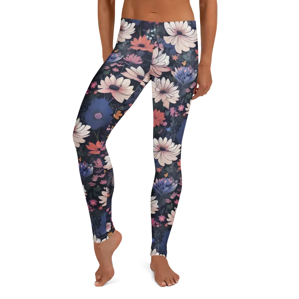 Moonlit Meadow on Leggings — Front