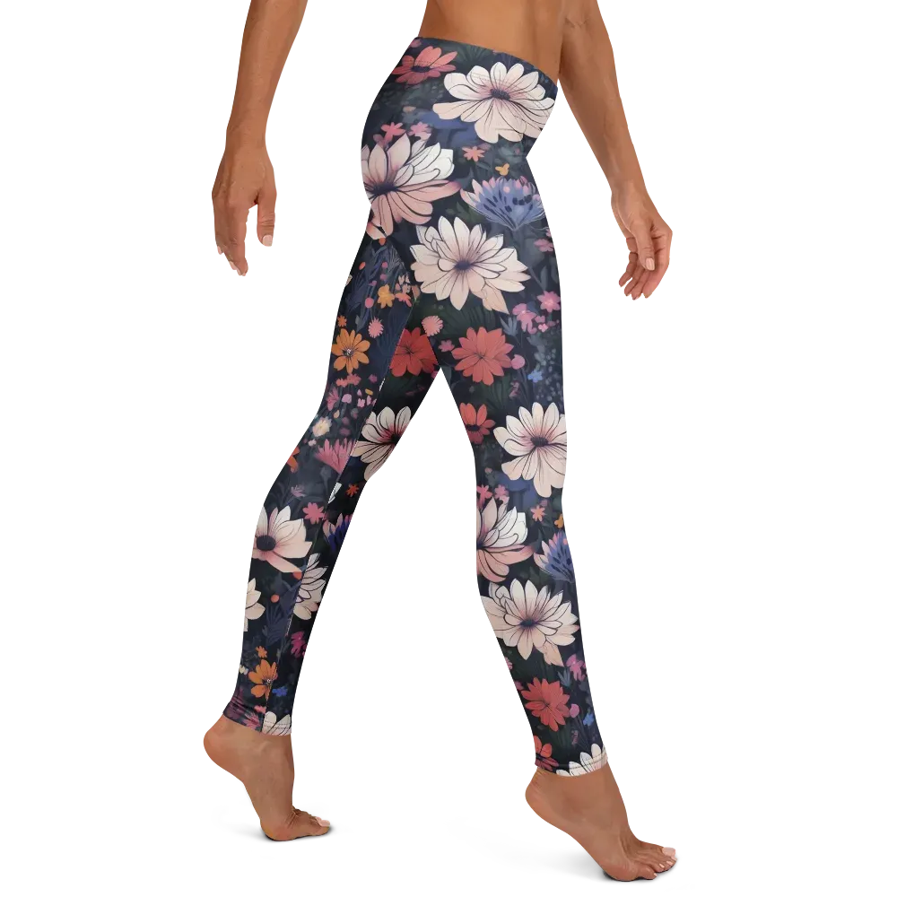 Moonlit Meadow on Leggings — Right