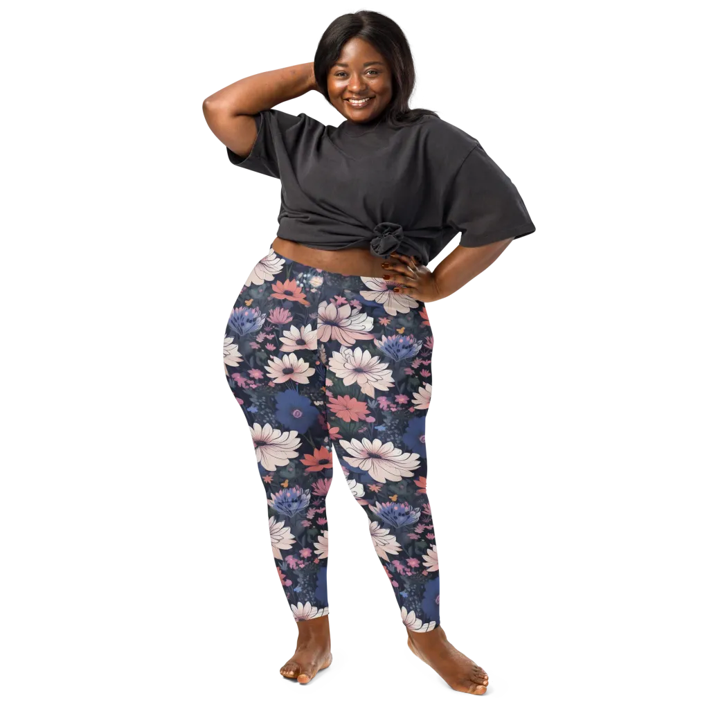 Moonlit Meadow on Leggings — Front