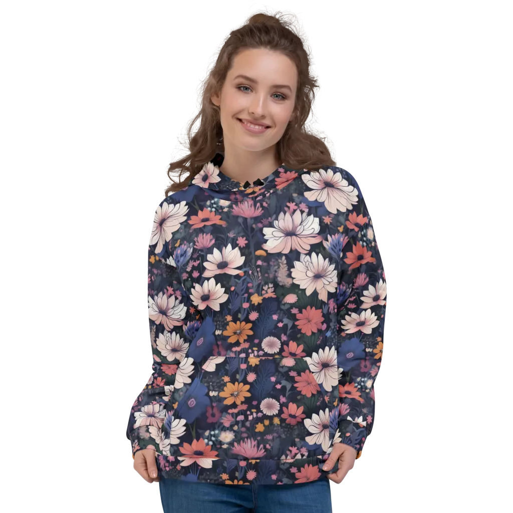Moonlit Meadow on Hoodie — Front