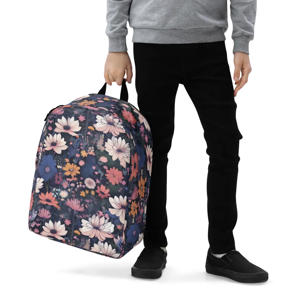 Moonlit Meadow on Minimalist Backpack — Zoomed-in
