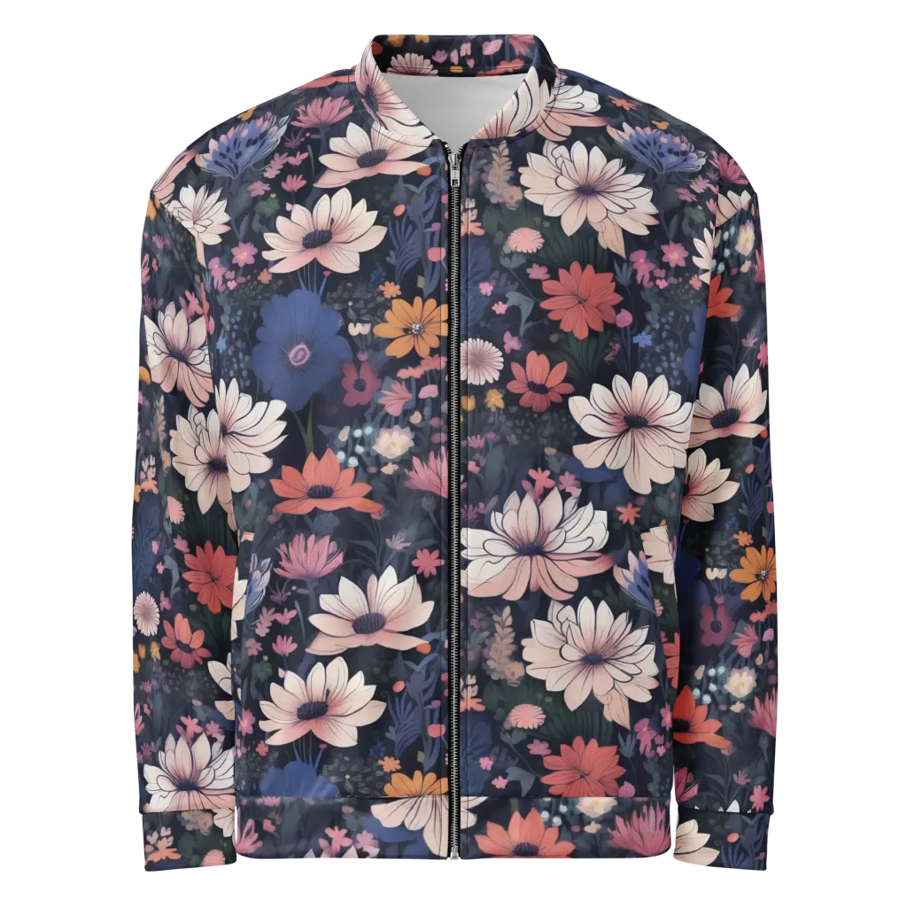 Moonlit Meadow on Bomber Jacket — Front