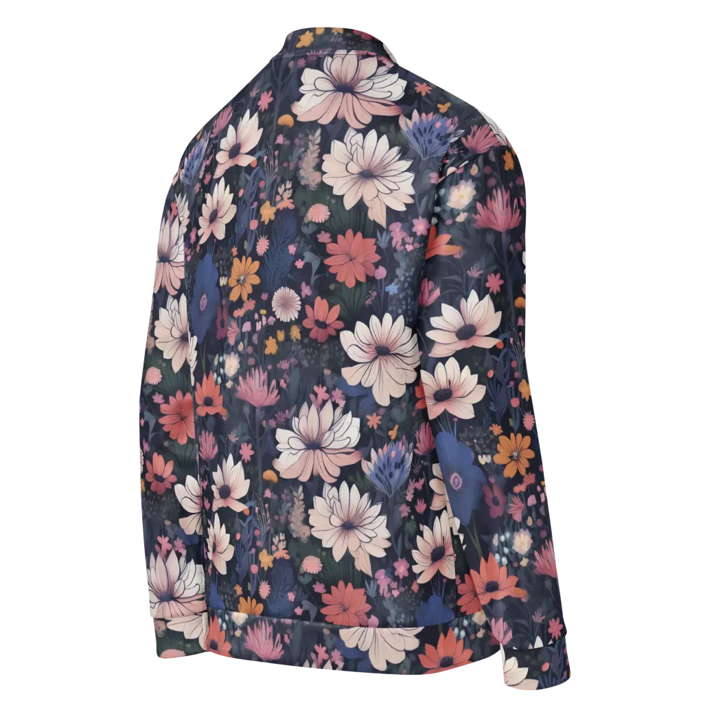 Moonlit Meadow on Bomber Jacket — Right Back