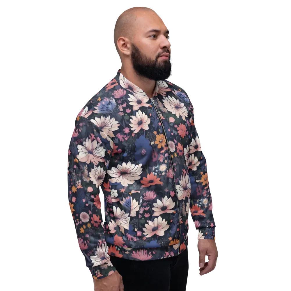 Moonlit Meadow on Bomber Jacket — Right