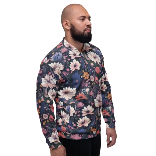 Moonlit Meadow on a Bomber Jacket