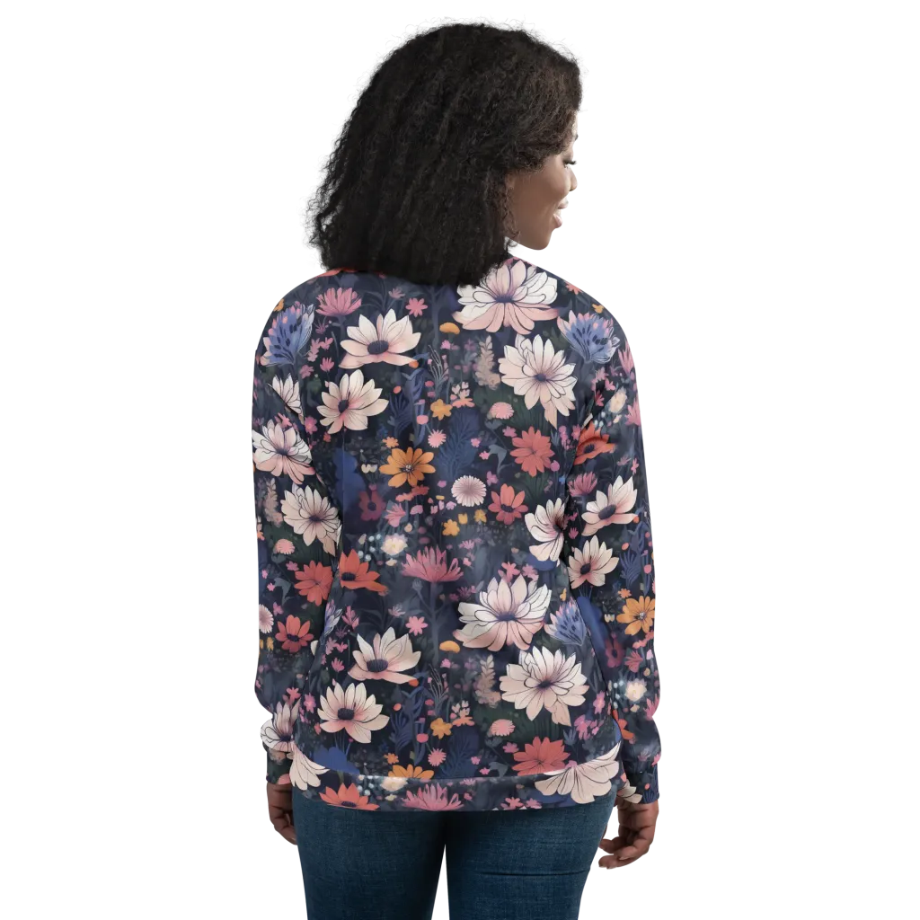 Moonlit Meadow on Bomber Jacket — Back