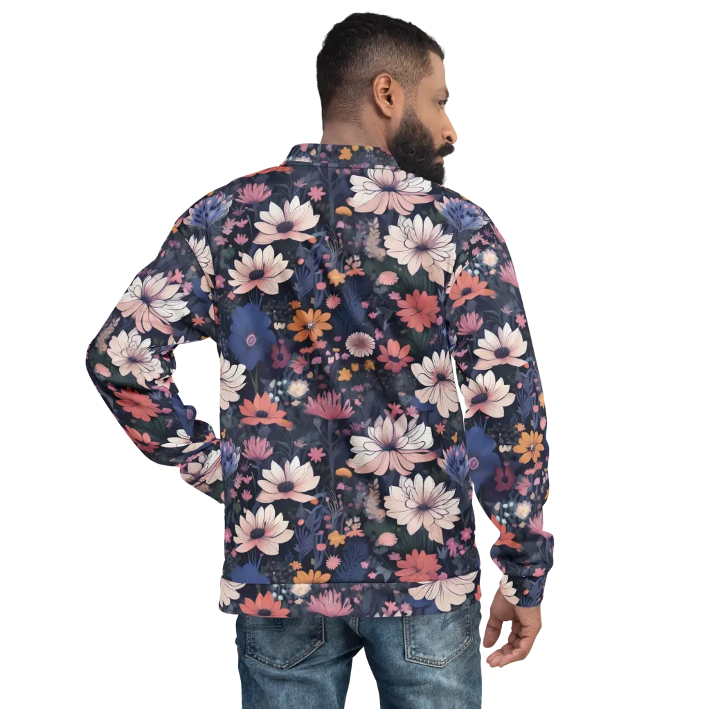 Moonlit Meadow on Bomber Jacket — Back