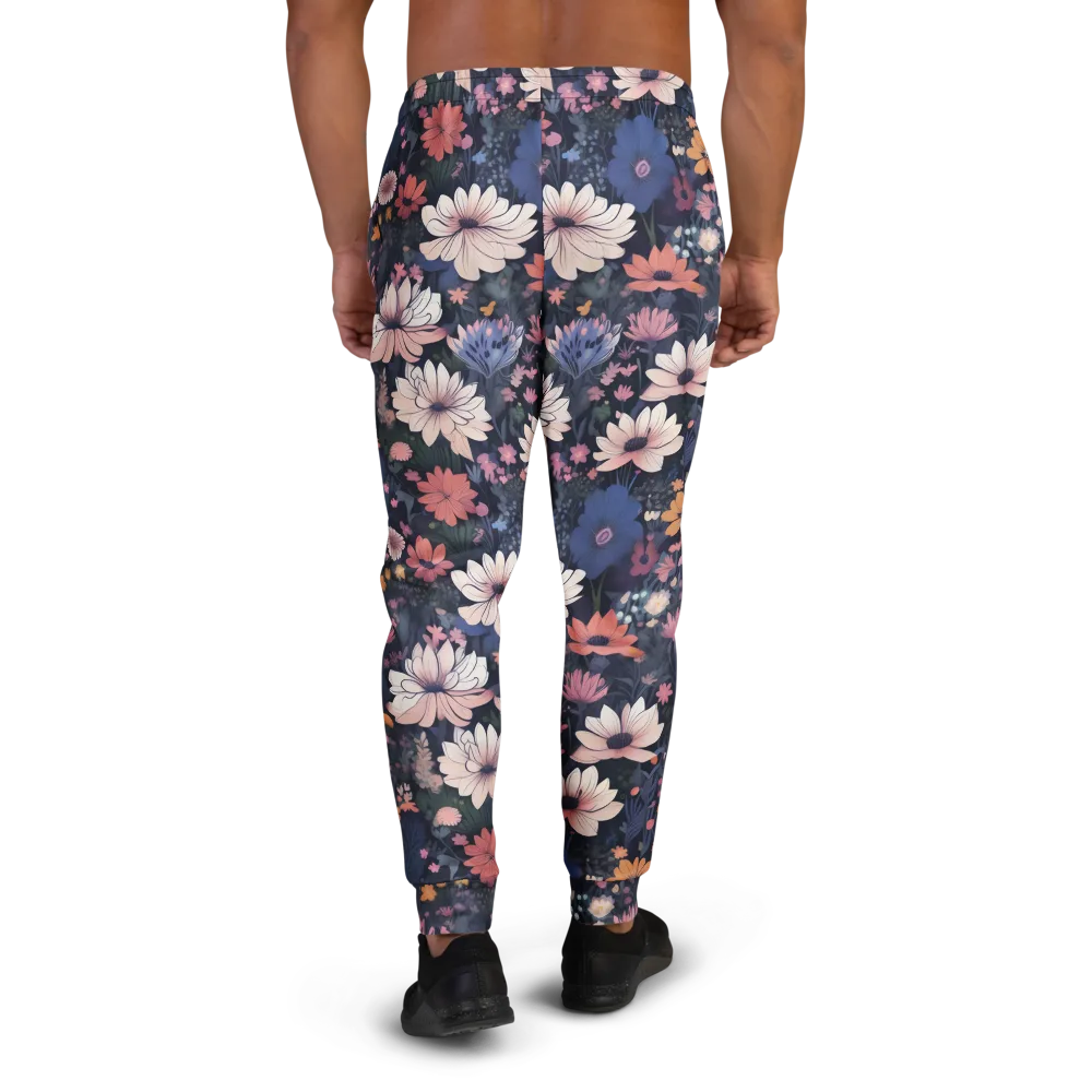 Moonlit Meadow on Men's Joggers — Back