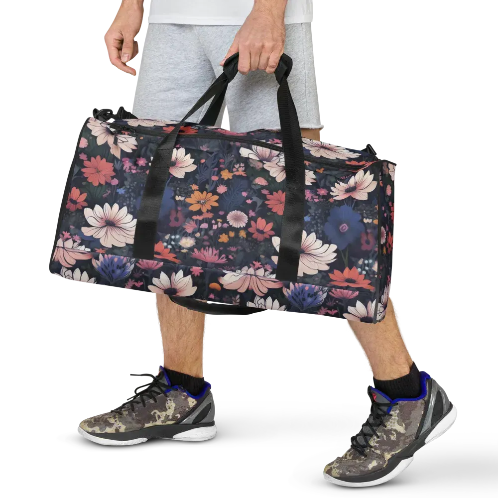 Moonlit Meadow on Duffle Bag — Front
