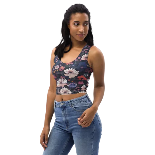 Moonlit Meadow on a Crop Top