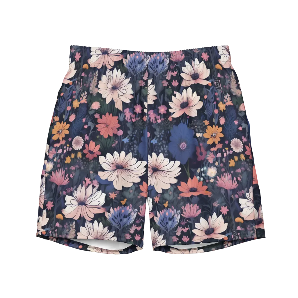 Moonlit Meadow on Swim Trunks — Front