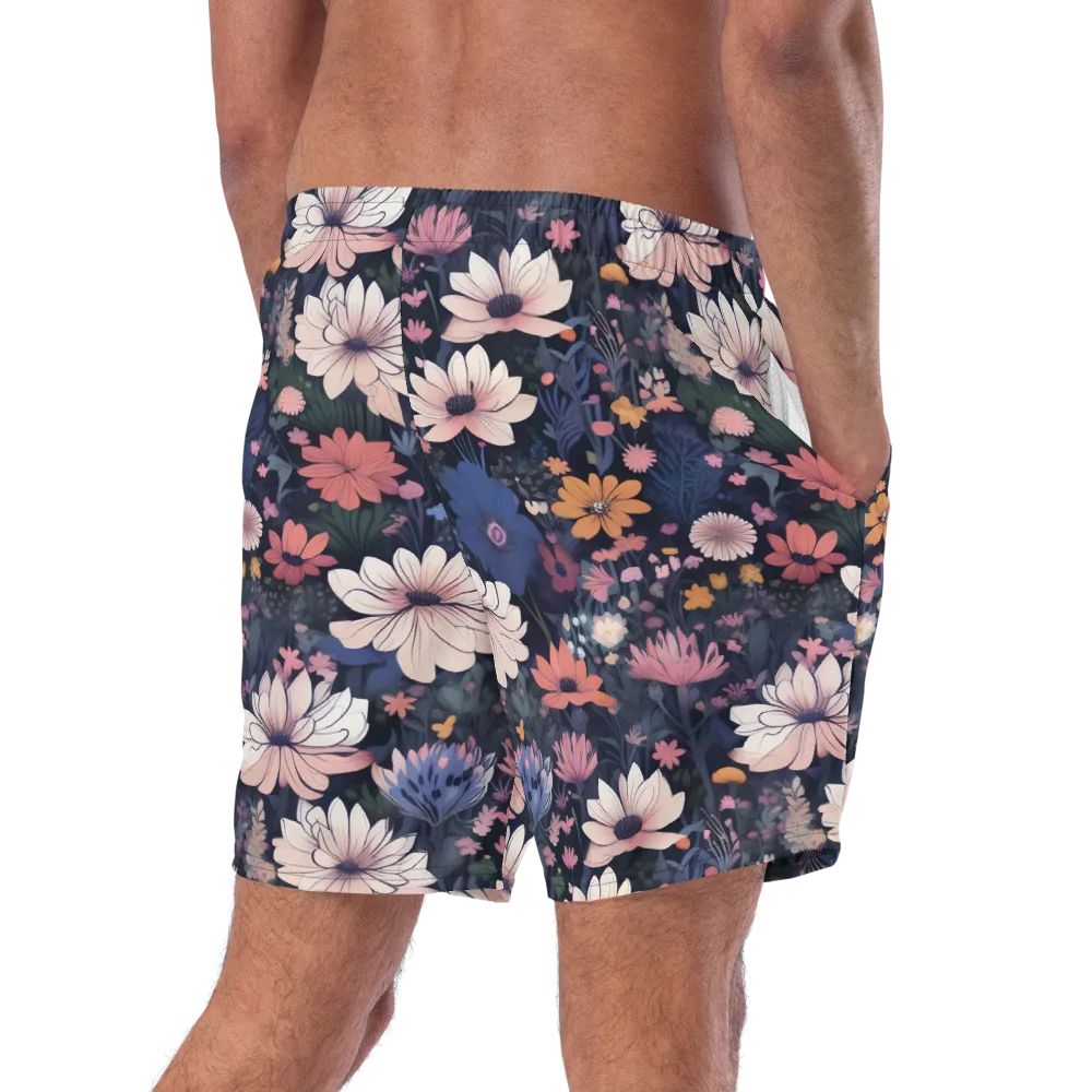 Moonlit Meadow on Swim Trunks — Right Back
