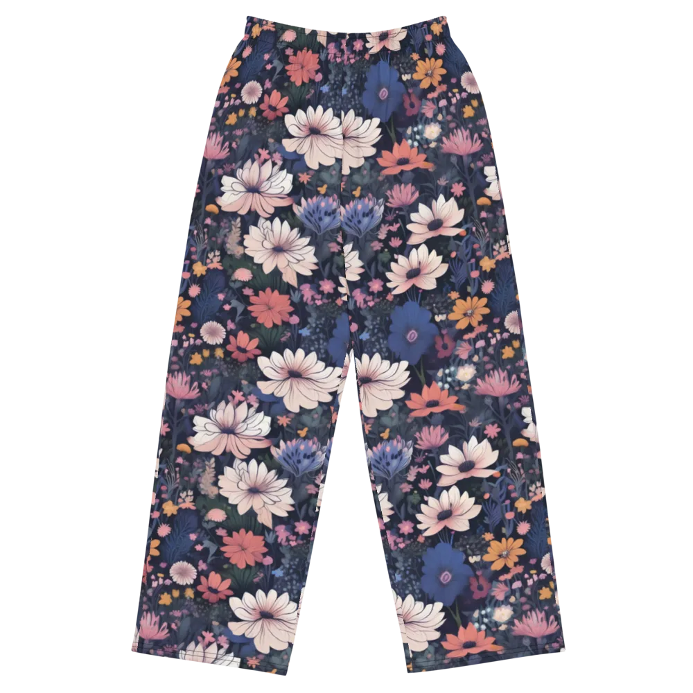 Moonlit Meadow on Wide-Leg Pants — Front