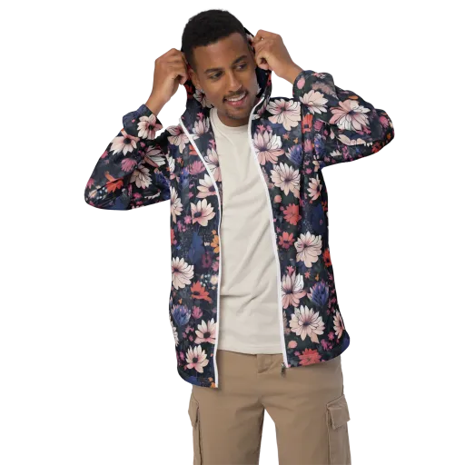 Moonlit Meadow on a Men's Windbreaker