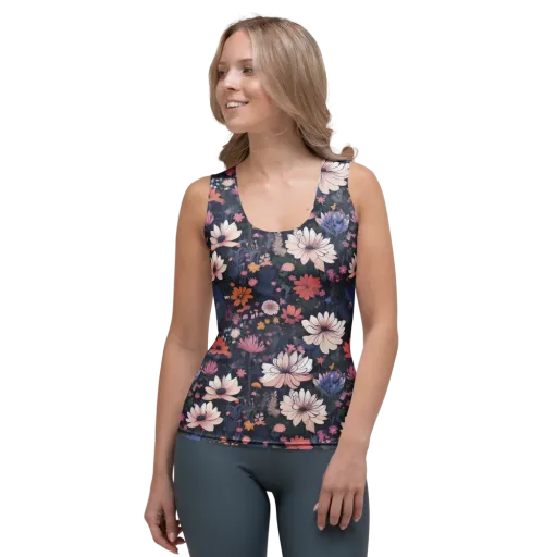 Moonlit Meadow on a Women's Tank Top