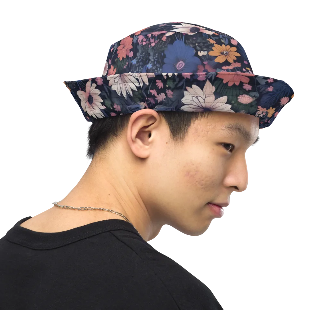 Moonlit Meadow on Reversible Bucket Hat — Right Outside